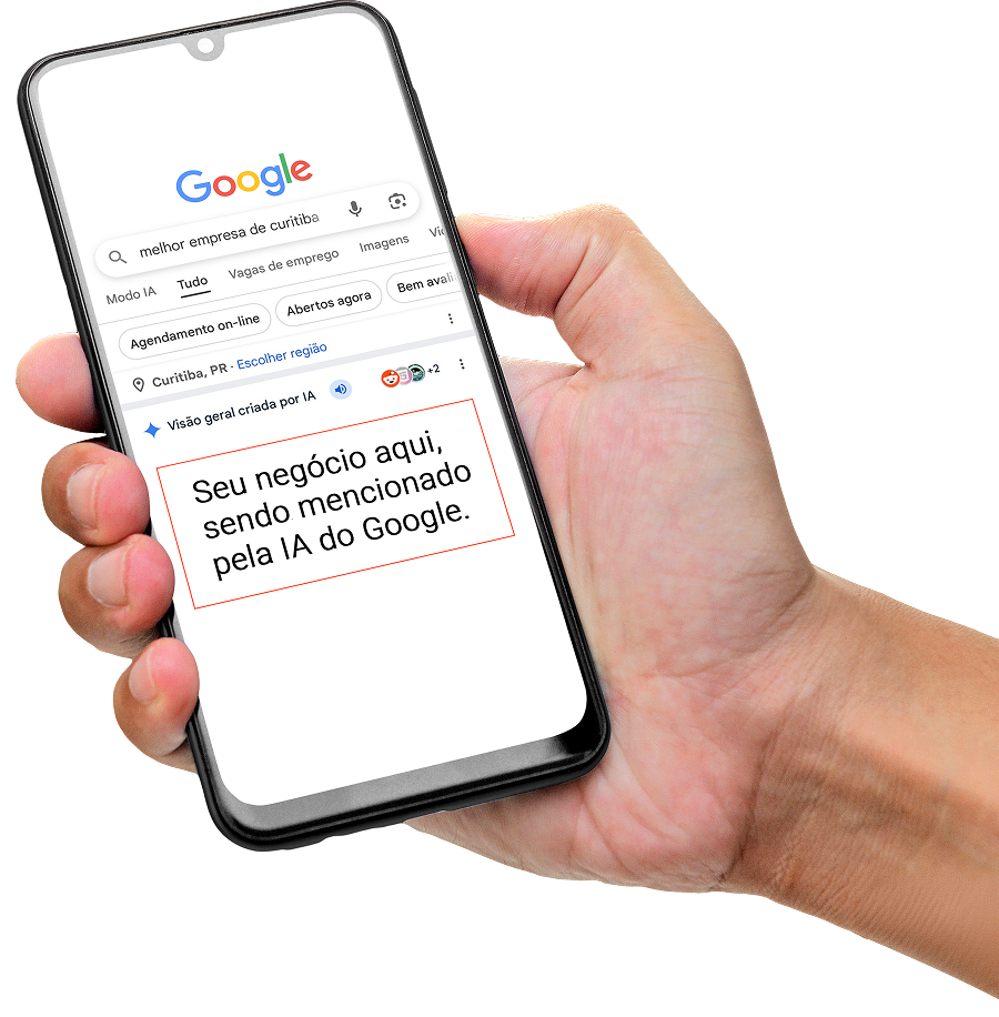 Mockup Google no Telemóvel
